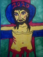 Jesus carries his cross by Claire O'Mahony, Dunmanway