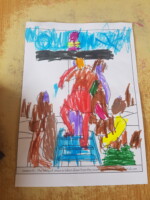 The body of Jesus is taken down from the cross by Adam Kenneally age 4